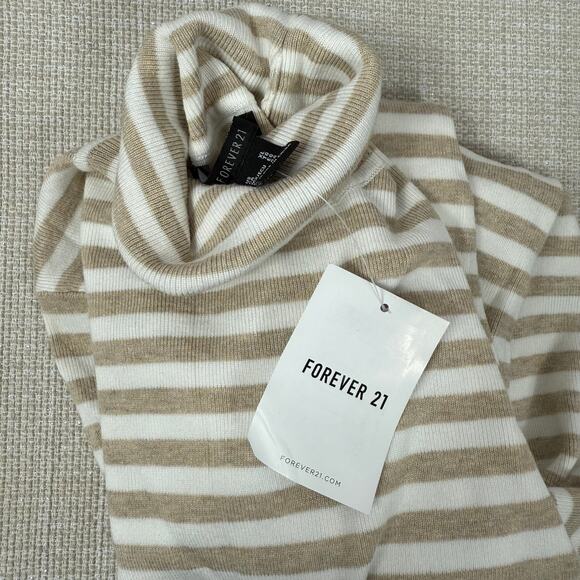 Forever 21 Turtle Neck Striped Pullover Sweater Top Size XL‎ - Picture 8 of 8